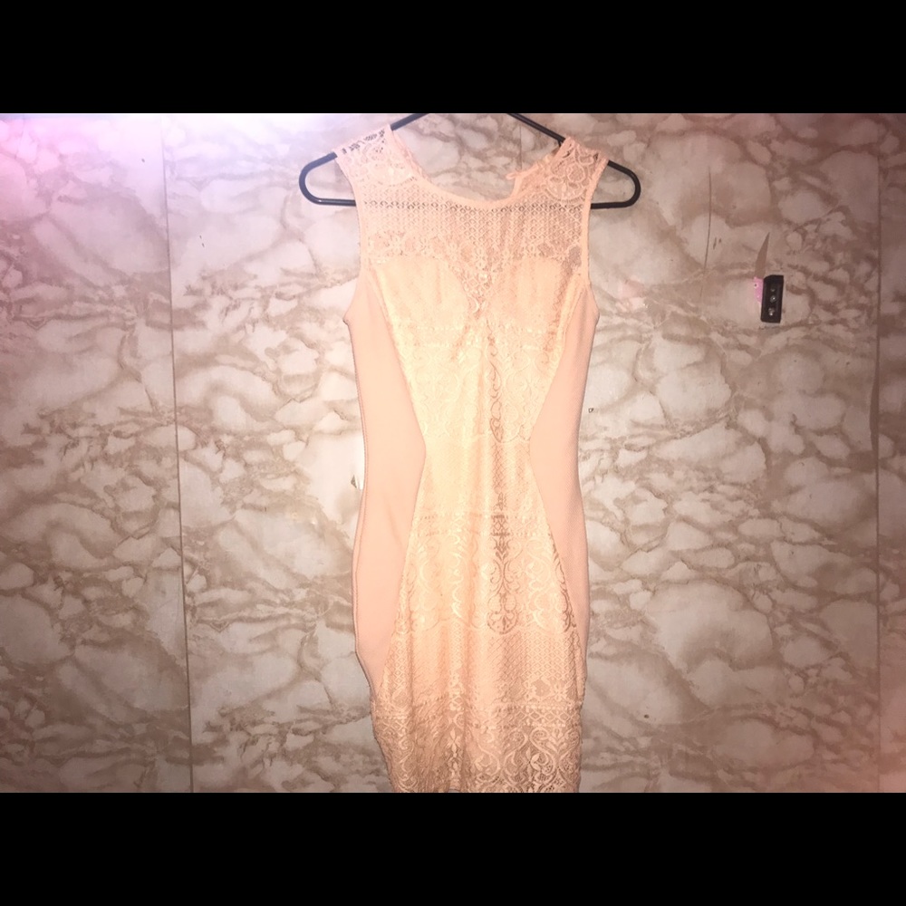 light pink dress
